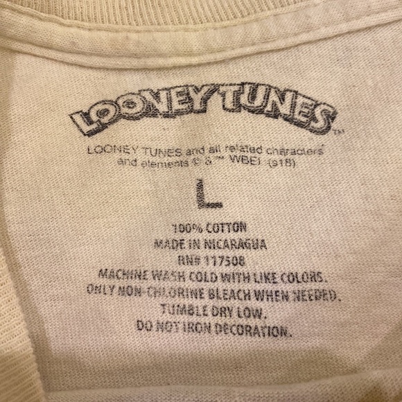 Looney tunes crop top tie dye long sleeve large - Picture 5 of 8